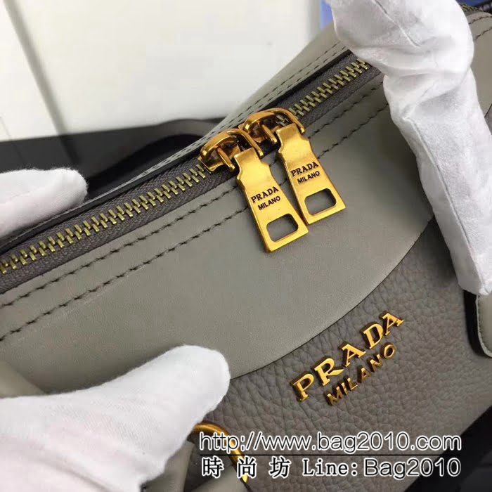 普拉達PRADA原單 2018早春經典爆款 PRADA 1BH093原單荔枝紋配平紋手提肩背包 PHY1477